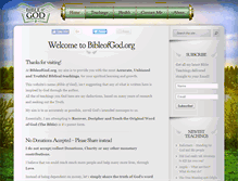 Tablet Screenshot of bibleofgod.org